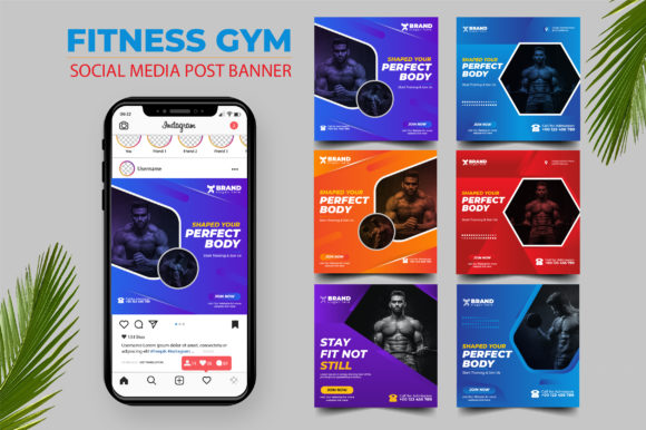 Download Gym Fitness Social Media​​​​​​​ Bundle - Fitness Collection