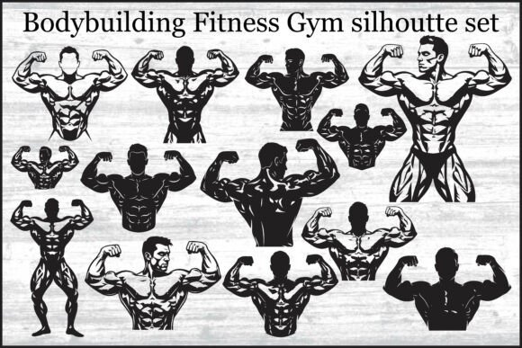 Download Bodybuilding Fitness Gym Silhouette - Fitness Collection