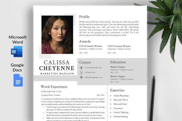 Download Simple Modern Resume Template/ CV - Modern Collection