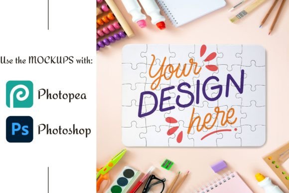 Download Dye Sublimation 30 Piece Puzzle Mockup - Puzzle mockup Collection