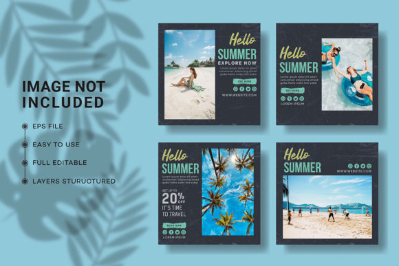 Download Summer Social Media Post Collection - Social media post Collection
