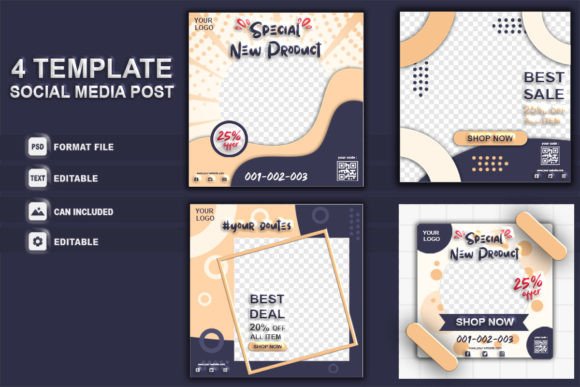 Download Set Social Media Post Promotion Sale Ads - Social media post Collection