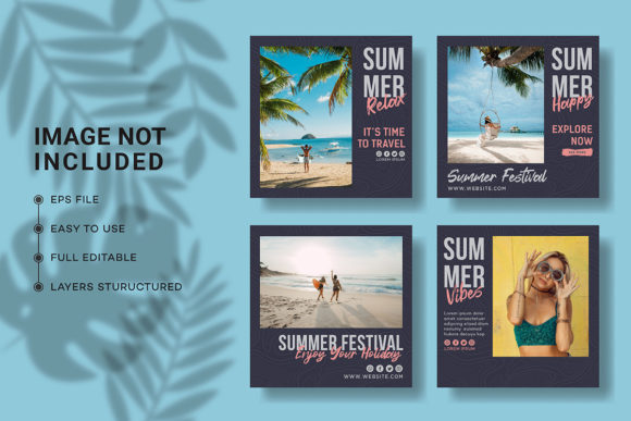 Download Summer Social Media Post Collection - Social media post Collection