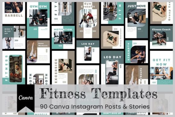 Download Fitness Canva Instagram Template - Fitness Collection