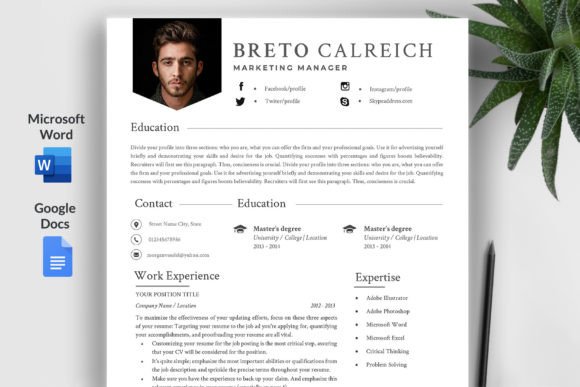 Download Simple Modern Resume Template/ CV - Modern Collection