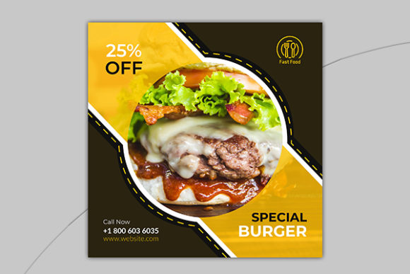Download Food Social Media Post  and Banner - Social media post Collection