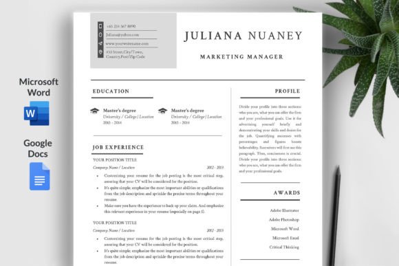 Download Simple Modern Resume Template - Modern Collection