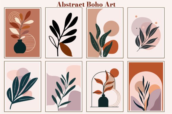 Download Modern Minimal Abstract Boho Art Design - Modern Collection