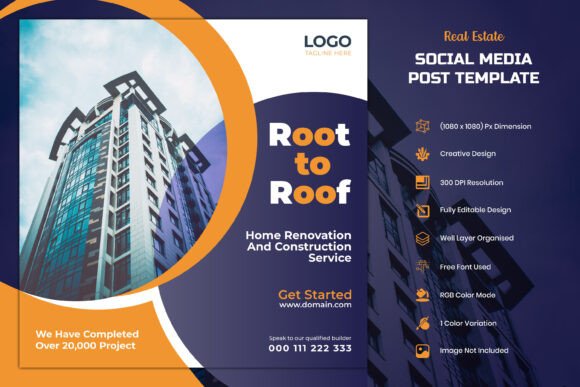 Download Real Estate IG Social Media Post Design - Social media post Collection