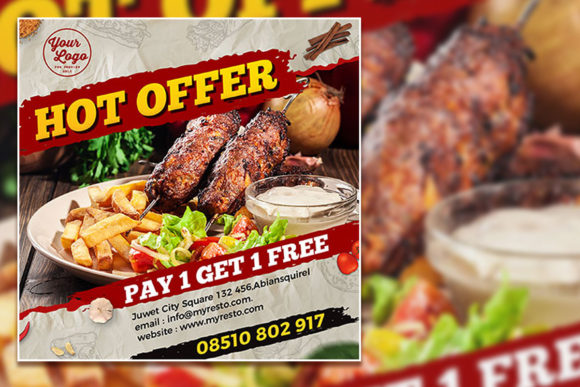 Download Hot Offer Food Menu Social Media Post - Social media post Collection