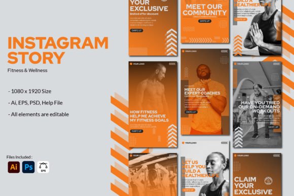 Download Fitness and Wellness - Instagram Story - Fitness Collection