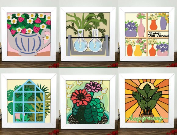 Download Modern Botanical Paper Cut Bundle - Modern Collection