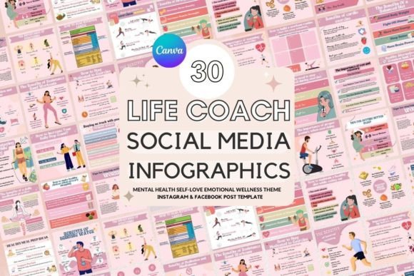 Download Life Coaches Social Media Post, IG Post - Social media post Collection